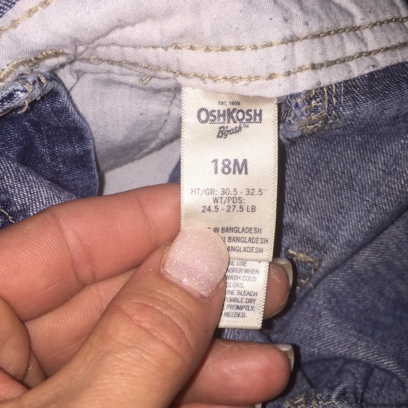 OshKosh B’gosh jean overalls - Picture 3 of 5